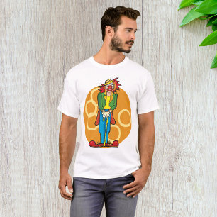 Whimsical Cartoon Clown with Bright Colours T-Shirt