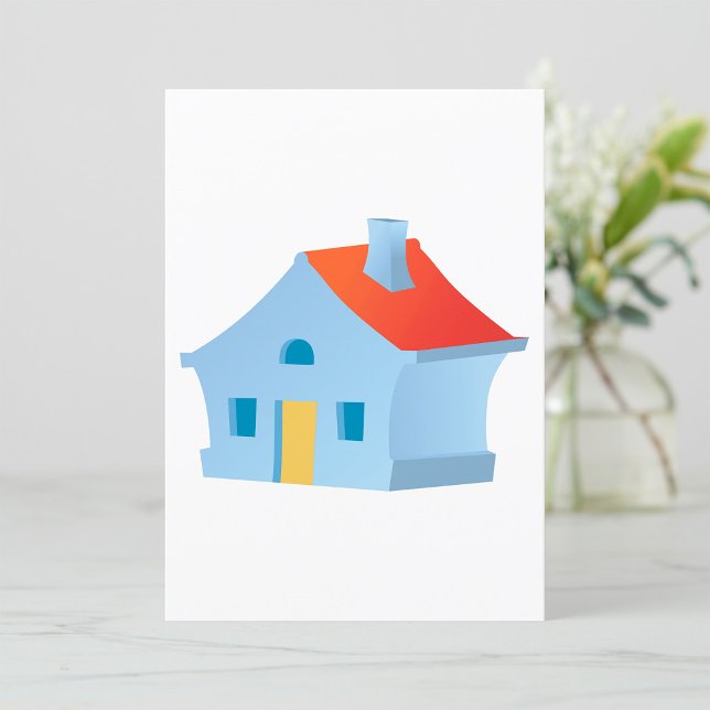Whimsical Cartoon House Colourful Playful Home Invitation (Creator Uploaded)