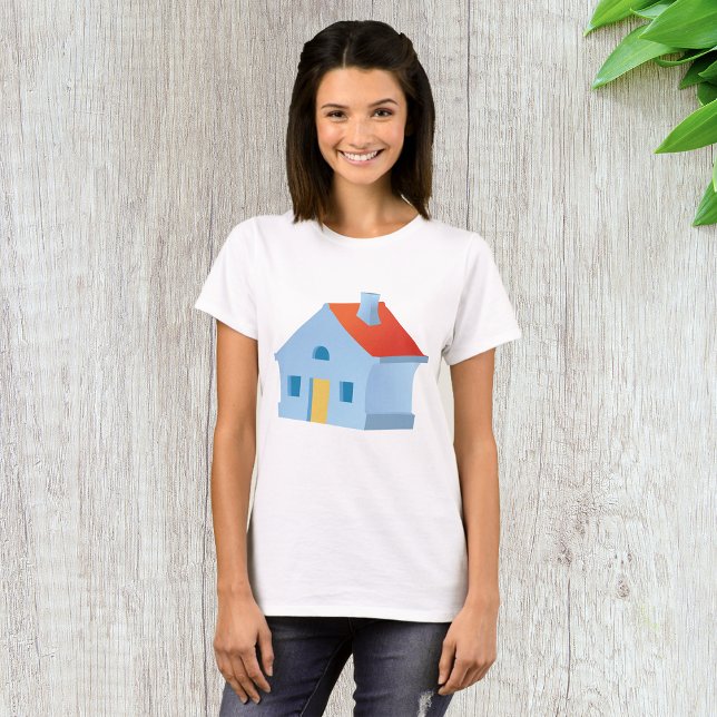 Whimsical Cartoon House Colourful Playful Home T-Shirt (Creator Uploaded)