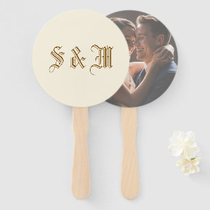 whimsical casual overlay photo romantic wedding hand fan
