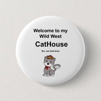 Whimsical Cat 6 Cm Round Badge