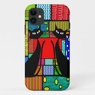 Whimsical Cat Art Gifts Case-Mate iPhone Case