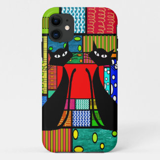 Whimsical Cat Art Gifts Case-Mate iPhone Case