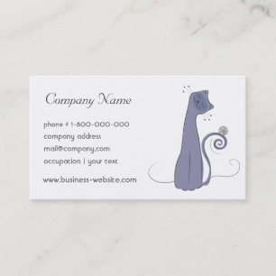 Whimsical Cat Business Card
