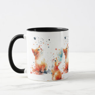 Whimsical Cat Coffee Mug
