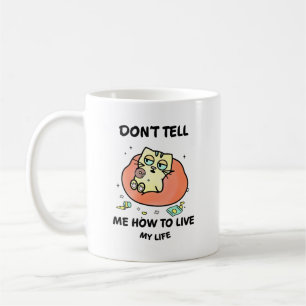Whimsical Cat Coffee Mug