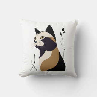 Whimsical Cat Cushion