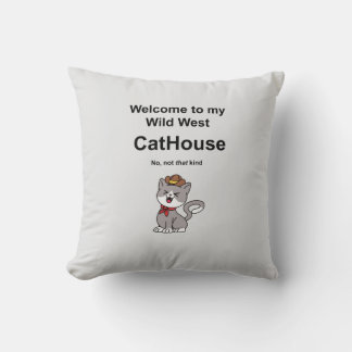 Whimsical Cat Cushion