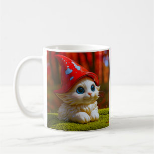 Whimsical Cat Forest Coffee Mug