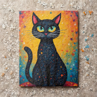 Whimsical Cat  Jigsaw Puzzle