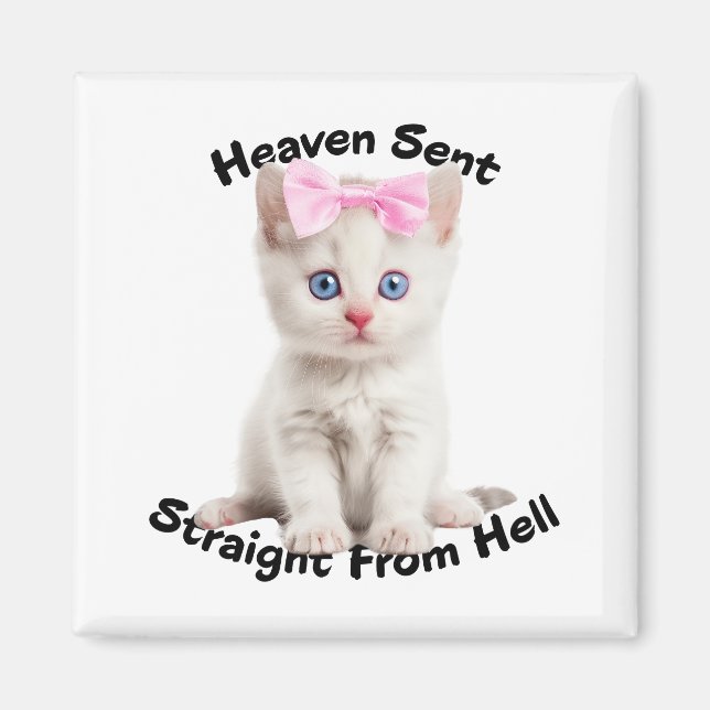 Whimsical Cat Magnet (Front)