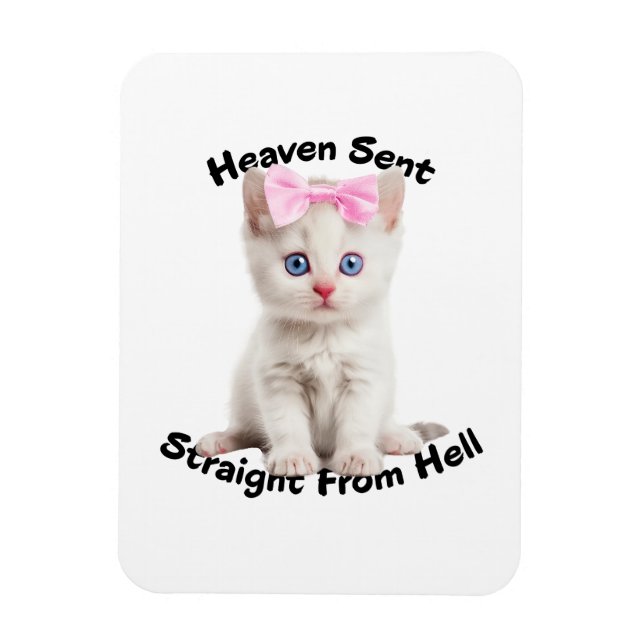 Whimsical Cat Magnet (Vertical)