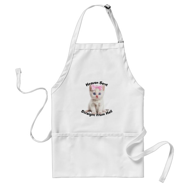 Whimsical Cat Standard Apron (Front)