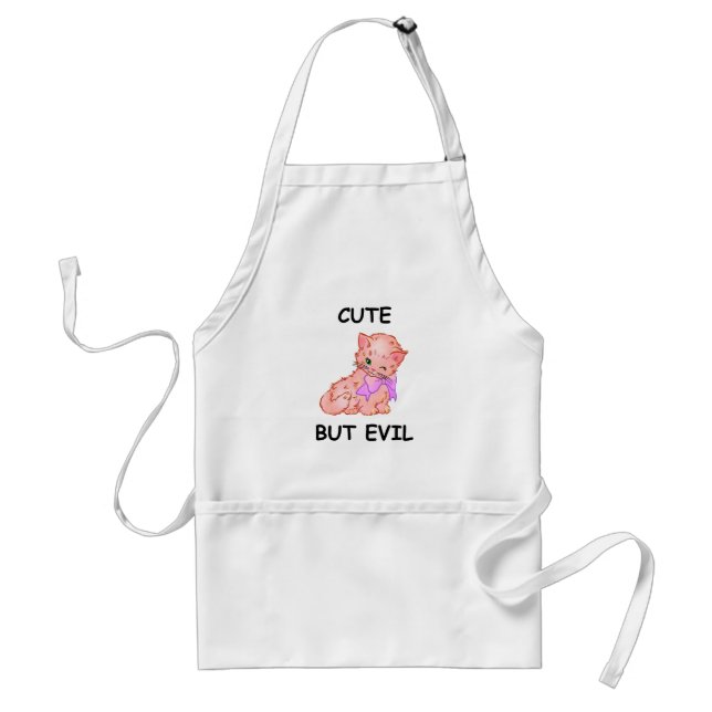 Whimsical Cat Standard Apron (Front)
