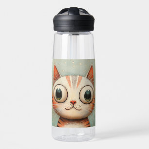 Whimsical Cat  Water Bottle
