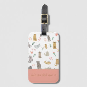 Whimsical Cats Luggage Tag