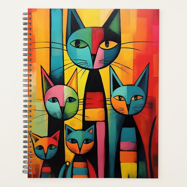 Whimsical Cats Planner (Front)