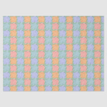 Whimsical Chequered Tile with Leafy Vines