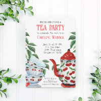 Whimsical Cherry Tea Party Shower