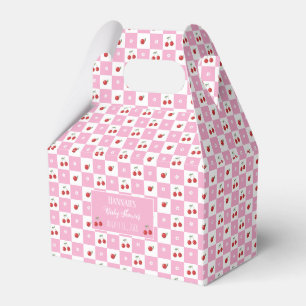 Whimsical Cherry Theme Baby Shower Favour Box