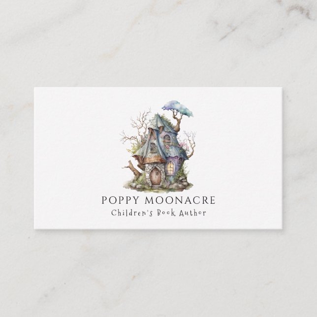 Whimsical Children's Book Author  Business Card (Front)