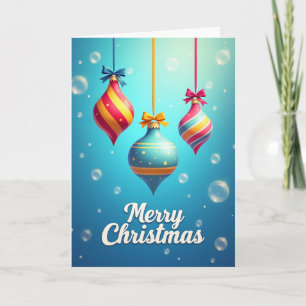 Whimsical Christmas Bauble Card