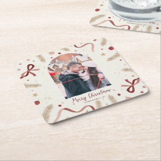 Whimsical Christmas Coaster – Custom Photo Space
