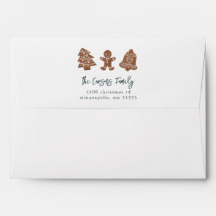 Whimsical Christmas Cookies Envelope
