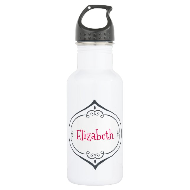 Whimsical Christmas Design Customised 532 Ml Water Bottle (Front)