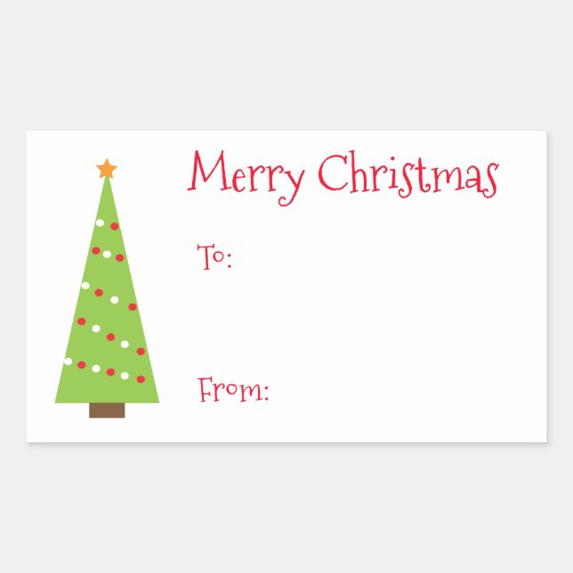 Whimsical Christmas Gift Tags (Front)