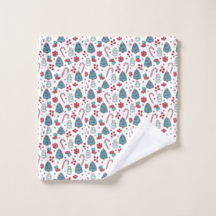 Whimsical Christmas in July Wash Cloth