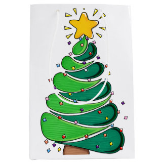 Whimsical Christmas Medium Gift Bag