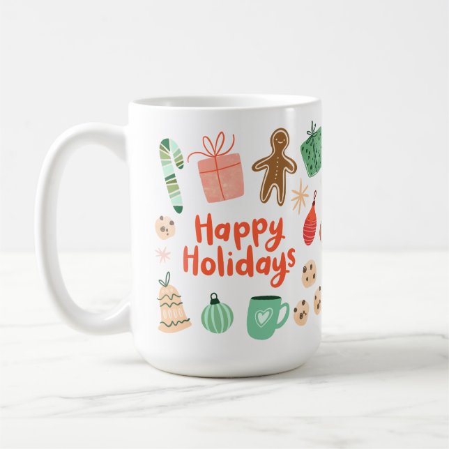 Whimsical Christmas Mug (Left)