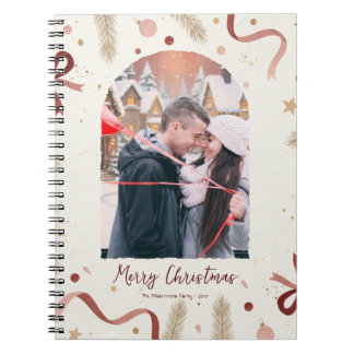Whimsical Christmas Notebook – Minimal Holiday Des