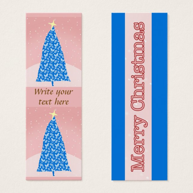 Whimsical Christmas Tree and Snow (Front & Back)