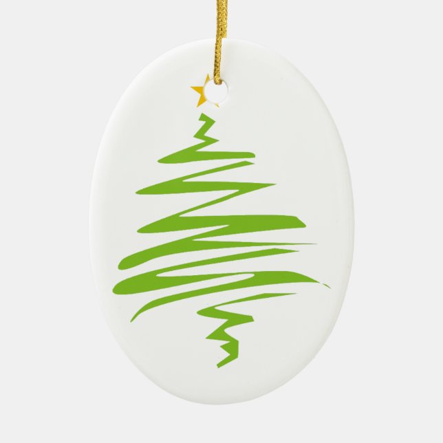 Whimsical Christmas Tree Ornament (Front)