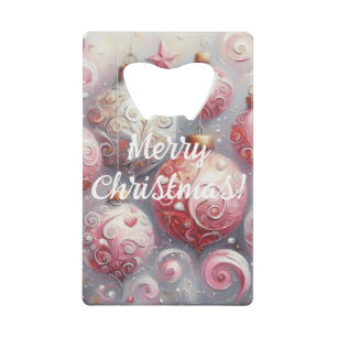 Whimsical Christmas Tree Ornaments Balls Pink