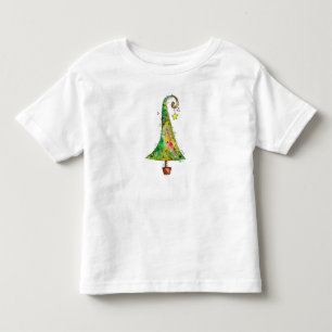 Whimsical Christmas Tree Toddler T-Shirt