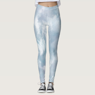 Whimsical Clouds Leggins Leggings