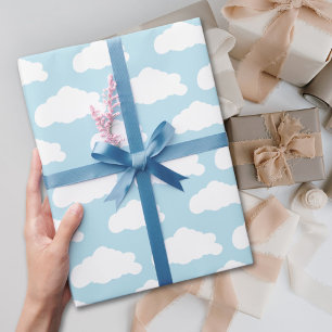 Whimsical Clouds Pattern  Wrapping Paper
