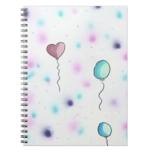Whimsical Coloured Candy Balloons2Notebook Journal