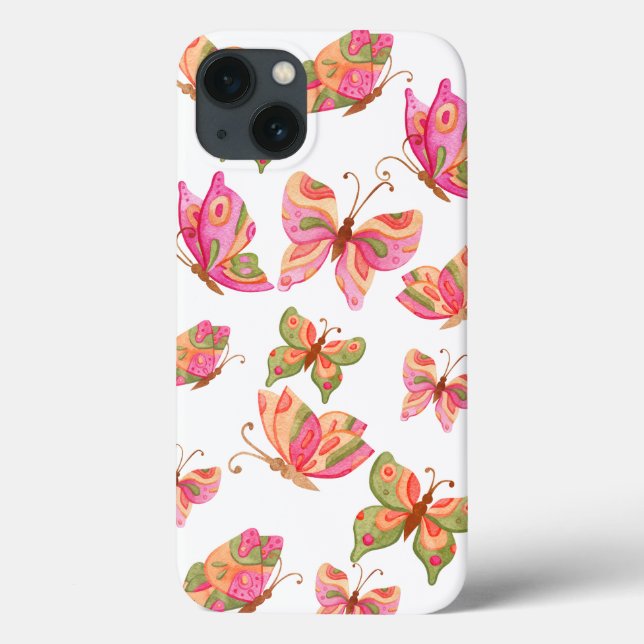 'Whimsical Colourful Butterfly' Pattern iPhone 13  Case-Mate iPhone Case (Back)