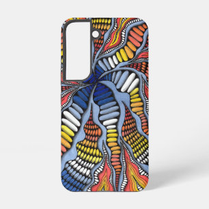 Whimsical Colourful Neurographic Zentangle Starbur Samsung Galaxy Case