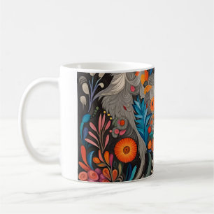 Whimsical Colourful Otomi Pattern  Coffee Mug