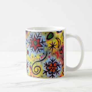 Whimsical, Colourful Snowflake Mug
