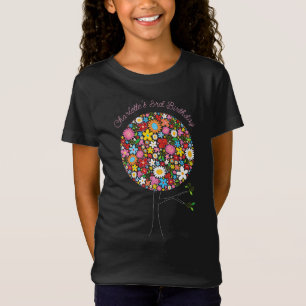 Whimsical Colourful Spring Flowers Pop Tree Nature T-Shirt