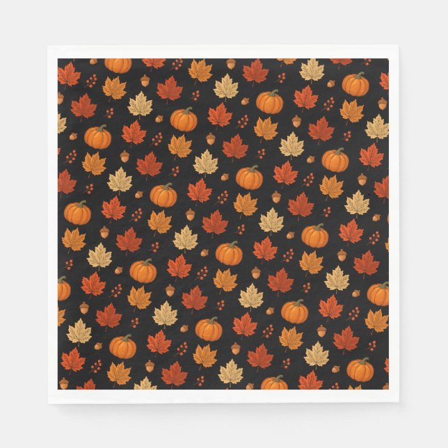 Whimsical Cosy Fall  Napkin (Front)