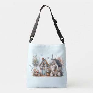 Whimsical Cottage Garden Crossbody Bag