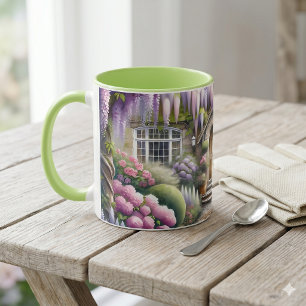 Whimsical Cottage Garden Pathway Mug
