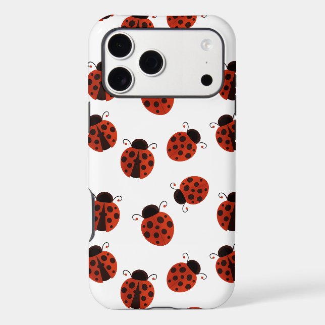 Whimsical Cottagecore Red Ladybug Polka Dot Minima (Back)